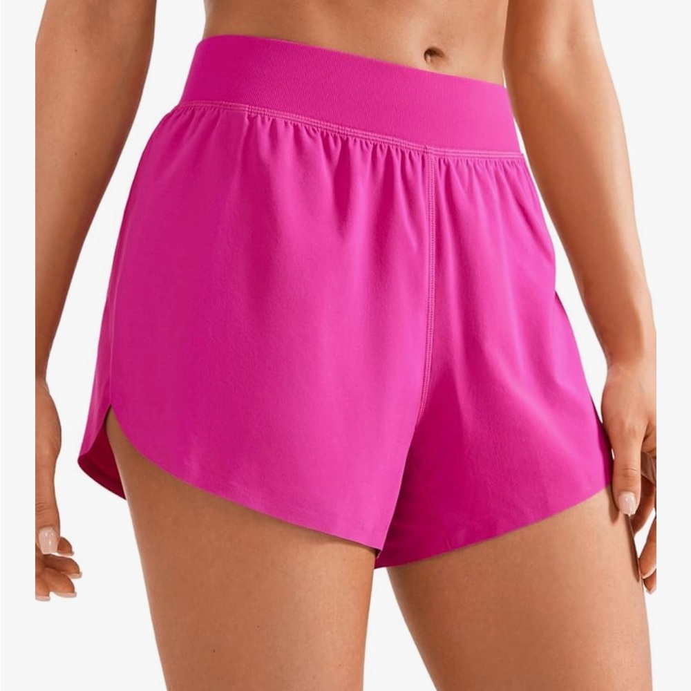 CRZ YOGA Pink Athletic Shorts